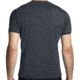 Brooks Distance Short Sleeve 2.0 - Mens, Htr Asphalt/Run Lucky, M, 211453040.030