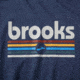 Brooks Distance Short Sleeve 2.0 - Mens, Htr Navy/BR Track Stripe, XXL, 211453496.045
