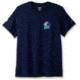 Brooks Distance Short Sleeve 2.0 - Mens, Navy Des Boston 23, XL, 211469493.040