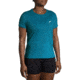 Brooks Distance Short Sleeve 2.0 - Womens, Htr Lagoon, XL, 221614463.040