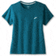 Brooks Distance Short Sleeve 2.0 - Womens, Htr Lagoon, XL, 221614463.040