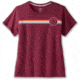 Brooks Distance Short Sleeve 2.0 - Womens, Htr Razzmatazz/Rainbow Stripe, XXL, 221614685.045