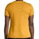 Brooks Distance Short Sleeve 2.0 - Womens, Htr Sun Glow/Run Icons, XS, 221614899.020