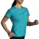 Brooks Distance Short Sleeve 2.0 - Womens, Nile Green, L, 221614336.035