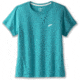 Brooks Distance Short Sleeve 2.0 - Womens, Nile Green, L, 221614336.035