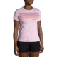 Brooks Distance Short Sleeve 2.0 - Womens, Quartz/Gradient Stripe, XXL, 221614677.045