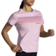 Brooks Distance Short Sleeve 2.0 - Womens, Quartz/Gradient Stripe, XXL, 221614677.045