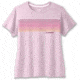Brooks Distance Short Sleeve 2.0 - Womens, Quartz/Gradient Stripe, XXL, 221614677.045