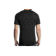Brooks Distance Short Sleeve Running Shirt - Mens, Black/Black Static, Large, 211213087.035