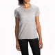 Brooks Distance Short Sleeve Running Shirt - Women's-Heather Sterling-Medium