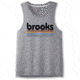 Brooks Distance Tank 2.0 - Mens, Htr Ash/BR Track Stripe, S, 211446061.025