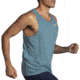 Brooks Distance Tank 2.0 - Mens, Htr Slate Blue, XXL, 211446409.045