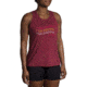 Brooks Distance Tank 2.0 - Womens, Htr Razzmatazz/Run Happy, L, 221606696.035