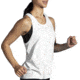 Brooks Distance Tank 2.0 - Womens, White Speckle Print, XS, 221606150.020