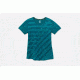 Brooks Distance Women's Running Short Sleeve Shirt, Heather Ocean/Ocean Track, Medium 221259-Heather Ocean/Ocean Track-M