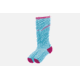 Brooks Fanatic Compression Sock, Turquoise/Fuschia, Turquoise/Fuschia, Large 741546-Turquoise/Fuschia-L
