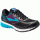 Brooks Ghost 10 GTX Road Running - Women's-Black/Peacock Blue/Hollyhock-Medium-6.5