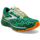 Brooks Ghost 15 Running Shoes - Womens, Medium, Green/White/Orange, 10.5, 1203801B371.105
