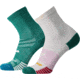 Brooks Ghost Lite Crew 2-Pack Sock, Nile/Lagoon &amp; White/Nile, M, 280490358.030