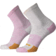 Brooks Ghost Lite Crew 2-Pack Sock, Quartz/White &amp; White/Quartz, M, 280490654.030