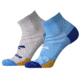 Brooks Ghost Lite Quarter 2-Pack Sock, Blue/Peacoat &amp; Light Grey/Blue, L, 280497435.035