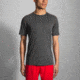 Brooks Ghost Men's Short Sleeve Shirt, Heather Black, 2XL, 211133-HeatherBlack-XXL