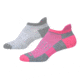 Brooks Ghost Midweight Running Socks, Pack of 2, OXford/Asphalt Oxford/BritePin, Medium, 741543-OXF-AOXF-BRPN-M