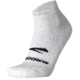 Brooks Ghost Quarter Sock, White, M, 280499100.030