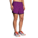 Brooks Go-To 5 Inch Short - Womens, Violet/Navy, Large, 221202517.035