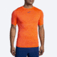 Brooks High Point Short Sleeve T-Shirt - Mens, Bright Orange, Medium, 211475836.030