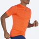 Brooks High Point Short Sleeve T-Shirt - Mens, Bright Orange, Medium, 211475836.030