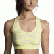 Brooks JustRight Racer Sports Bra, Reed Stripe, Small, 300574369.025