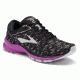 Brooks Launch 5 Running Shoes - Normal - Womens, Black/Purple/Print, 7.5 US, 1202661B090.075