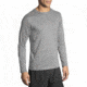 Brooks Men's Ghost Long Sleeve Running Shirt, Heather Asphalt, Large, 211096020.035