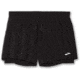 Brooks Moment 5in 2-in-1 Short - Womens, Black, M, 221583001.030