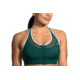 Brooks Moving Comfort FastForward Zip Bra - Womens, Forest/Mint, L, 300637325.035