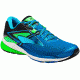 Brooks Ravenna 8 Road Running Shoe - Men's-Electric Blue Lemonade/Black/Green-Medium-13