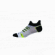 Brooks Ravenna Double Tab Running Socks, Black/Nightlife, Large 741540-Black/Nightlife-L