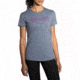 Brooks Run Happy Smile T-Shirt - Women's-Heather Navy-Small
