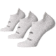 Brooks Run-In No Show 3-Pack Sock, White, L, 280493100.035