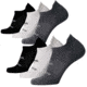 Brooks Run-In No Show 6-Pack Sock, Asphalt/White/Black, M, 280494002.030