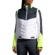 Brooks Run Visible Insulated Vest - Womens, White/Asphalt/Nightlife, M, 221561134.030