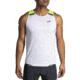 Brooks Run Visible Tank - Men's, Medium, White/Asphalt/Nightlife, 211410134.030