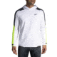 Brooks Run Visible Thermal Hoodie - Mens, Large, White/Asphalt/Nightlife, 211411134.035