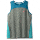 Brooks Sprint Free Tank 2.0 - Womens, Dark Pebble/Lagoon/Nile Green, M, 221605367.030