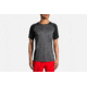 Brooks Stealth Men's Short Sleeve Running Shirt, Asphalt/Black, Large 211139-Asphalt/Black-L