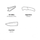 Browning Buckmark Hunter Fixed Blade Knife, 3in, 8Cr13MoV, Drop Point, Bone Handle, Leather, 3220509