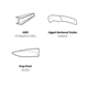 Browning Buckmark Hunter Large Fixed Blade Knife, 3.625in, 440-C, Drop Point, Wood Handle, Split Grain Leather, 3220397