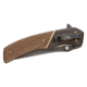 Browning Hunter Folding Knife - Box, 3.5in, 440-C, Straight Back, Wood Handle, N, 3220392B
