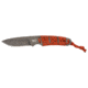 Browning Last Light Combo Fixed Blade Knives, 3.5in, 8Cr13MoV Stainless Steel, Wrapped Paracord, Orange Handle, 3220364